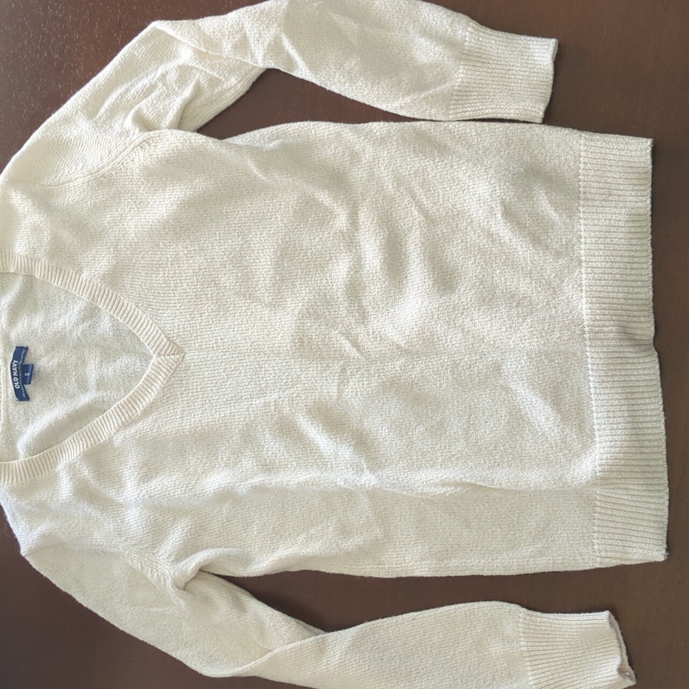 Off white v neck sweater